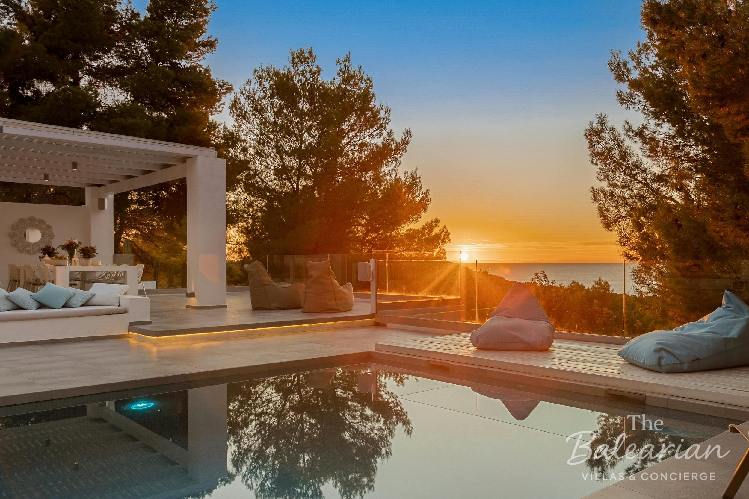 Ibiza Villa mit Sonnenuntergang Villa Tarida
